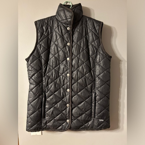 OUTBACK TRADING CO Womens Size XL GRAND PRIX quilted Black Vest - Picture 3 of 16